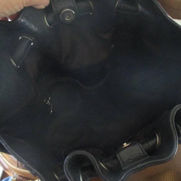 Cole Haan Pebbled Leather Two Handle Satchel classic black - Picture 6 of 9